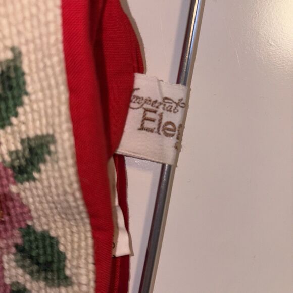 Vtg Christmas Needlepoint Stocking Angel Harp Doves 1991 Imperial Elegance - Picture 7 of 10